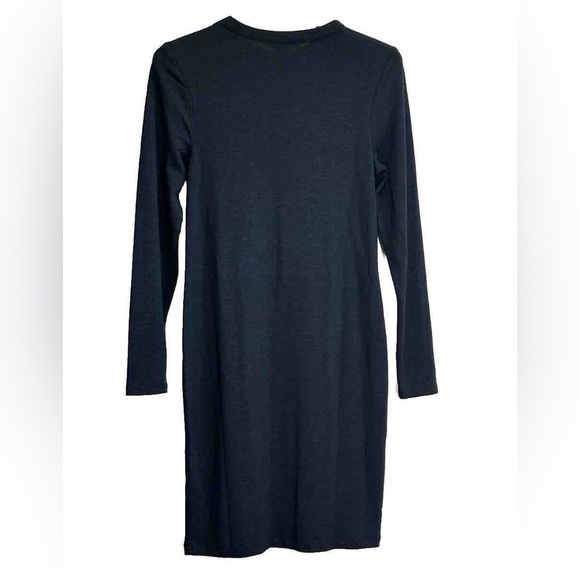 FRENCH CONNECTION Classic Navy Long Sleeve Knee Length Dress Medium - Picture 2 of 4